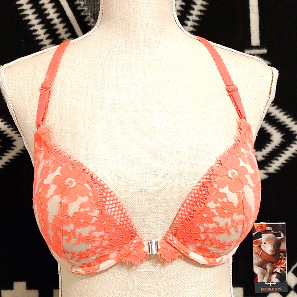 🥰EUC Victoria's Secret Dream Angels Wicked Push Up Front Close Racerback, 32DD